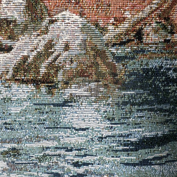 BLACK BEAR Wall Tapestry With Hanging Rod Cabin Hunting Mancave Decor 35"x25.5" - Picture 6 of 8